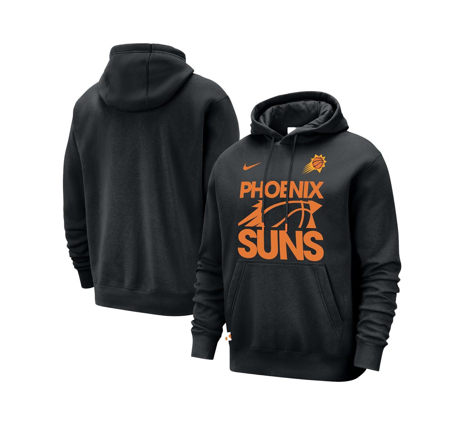 Nike Мужское худи Nike Black Phoenix Suns Courtside Club Pullover