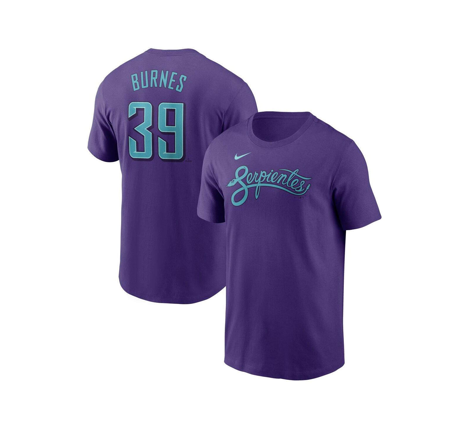 Nike Men's Corbin Burnes Purple Arizona Diamondbacks 2025 City Connect Fuse Name & Number T-Shirt