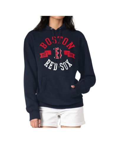 Женское худи G-III 4Her by Carl Banks Navy Boston Red Sox Round Team Pullover