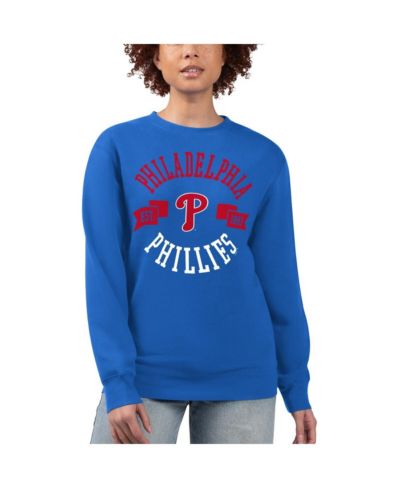 G-III 4Her by Carl Banks Women's Royal Philadelphia Phillies Team Logo Fleece Свитшот
