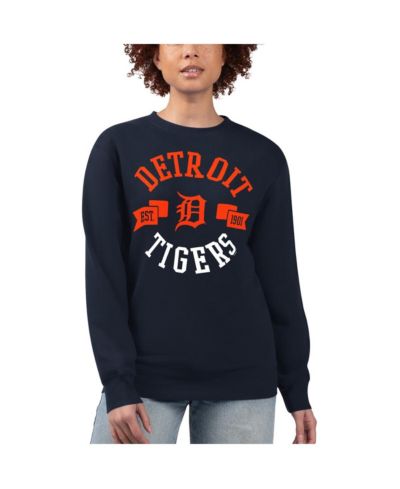 Женская флисовая толстовка G-III 4Her by Carl Banks Navy Detroit Tigers Team Logo