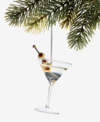 Украшение Holiday Lane Spirits Glass Martini Ornament, Macy's Exclusive