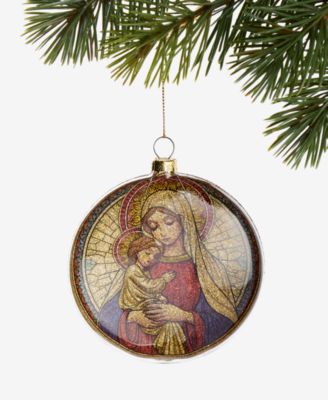 Стеклянное украшение Holiday Lane Blessed Mother and Child