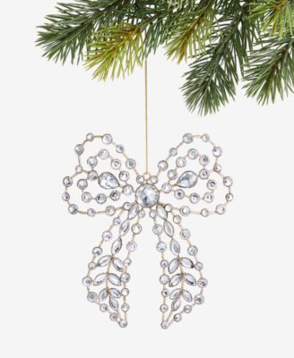 Holiday Lane Jeweled Classics Gem Bow Ornament, Macy's Exclusive