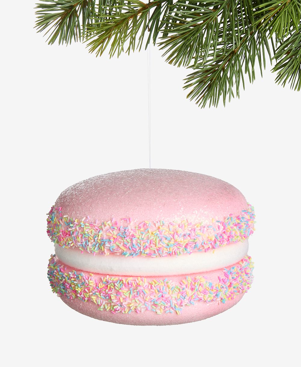 Holiday Lane Nutcracker Sweets Pink Macaron with Sprinkles Ornament 6", Macy's Exclusive