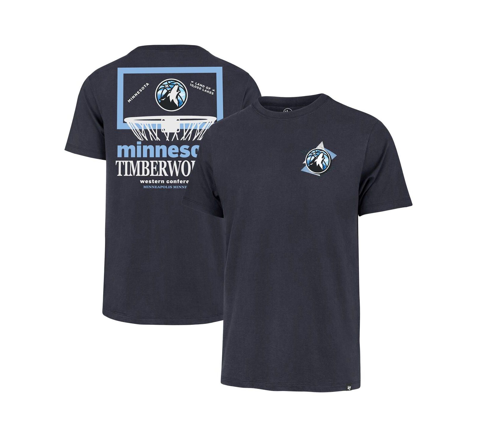 '47 Brand Men's Navy Minnesota Timberwolves City Edition Backboard T-Shirt
