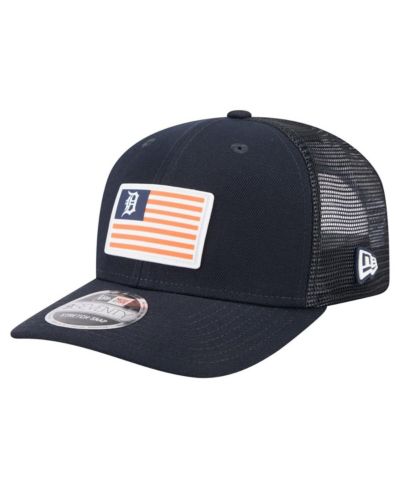 Мужская кепка New Era Detroit Tigers Flag 9SEVENTY, темно-синяя, стрейч-снап