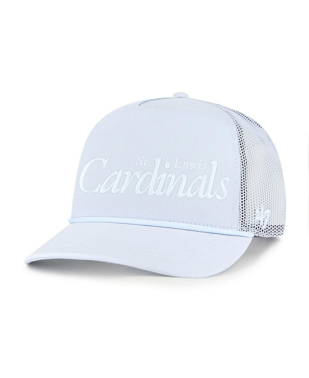 Мужская кепка '47 Brand Light Blue St. Louis Cardinals Foundation சூர Script சூர Hitch சூர Adjustable சூர Trucker சூர சூர Hat சூர