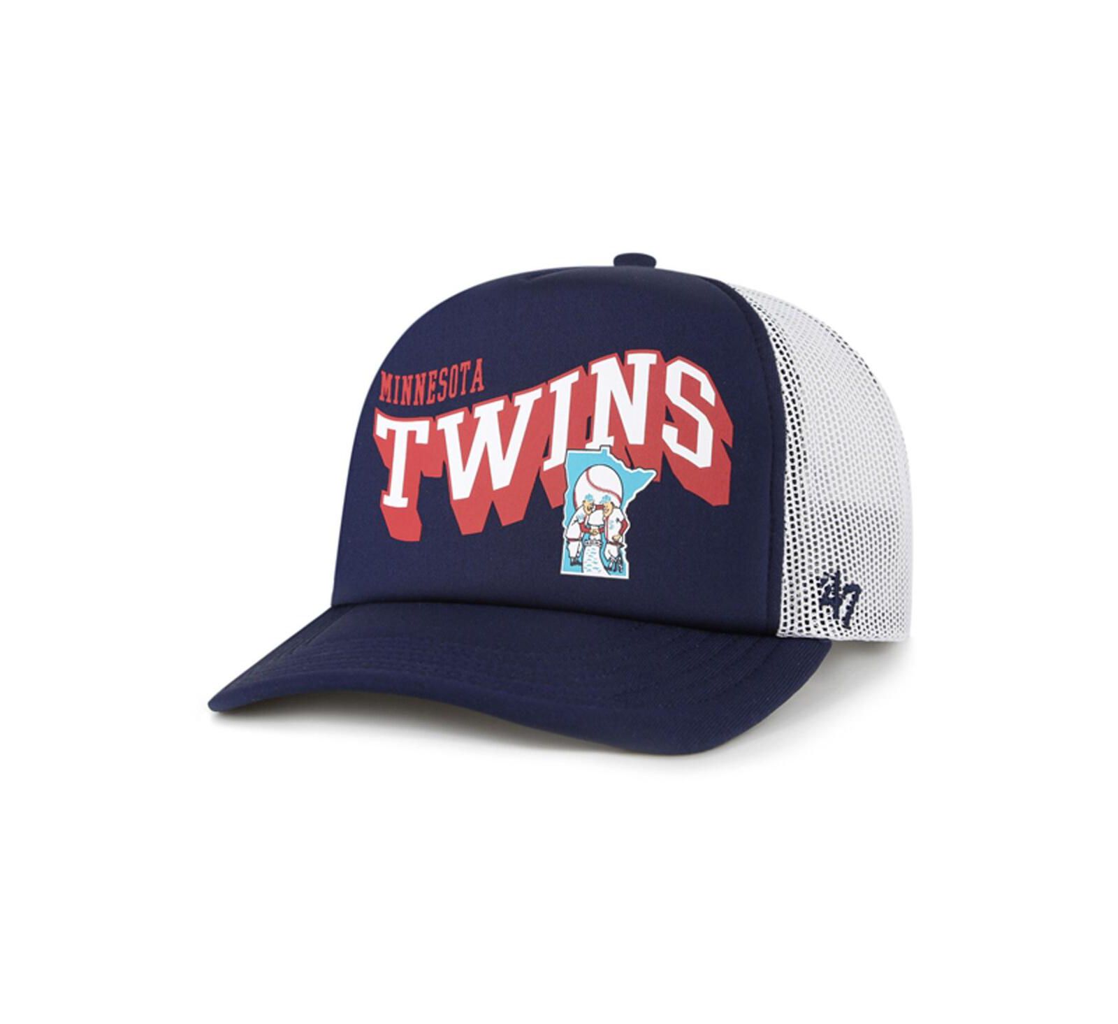 '47 Brand Мужская кепка Minnesota Twins Meander Foam Trucker Snapback Navy