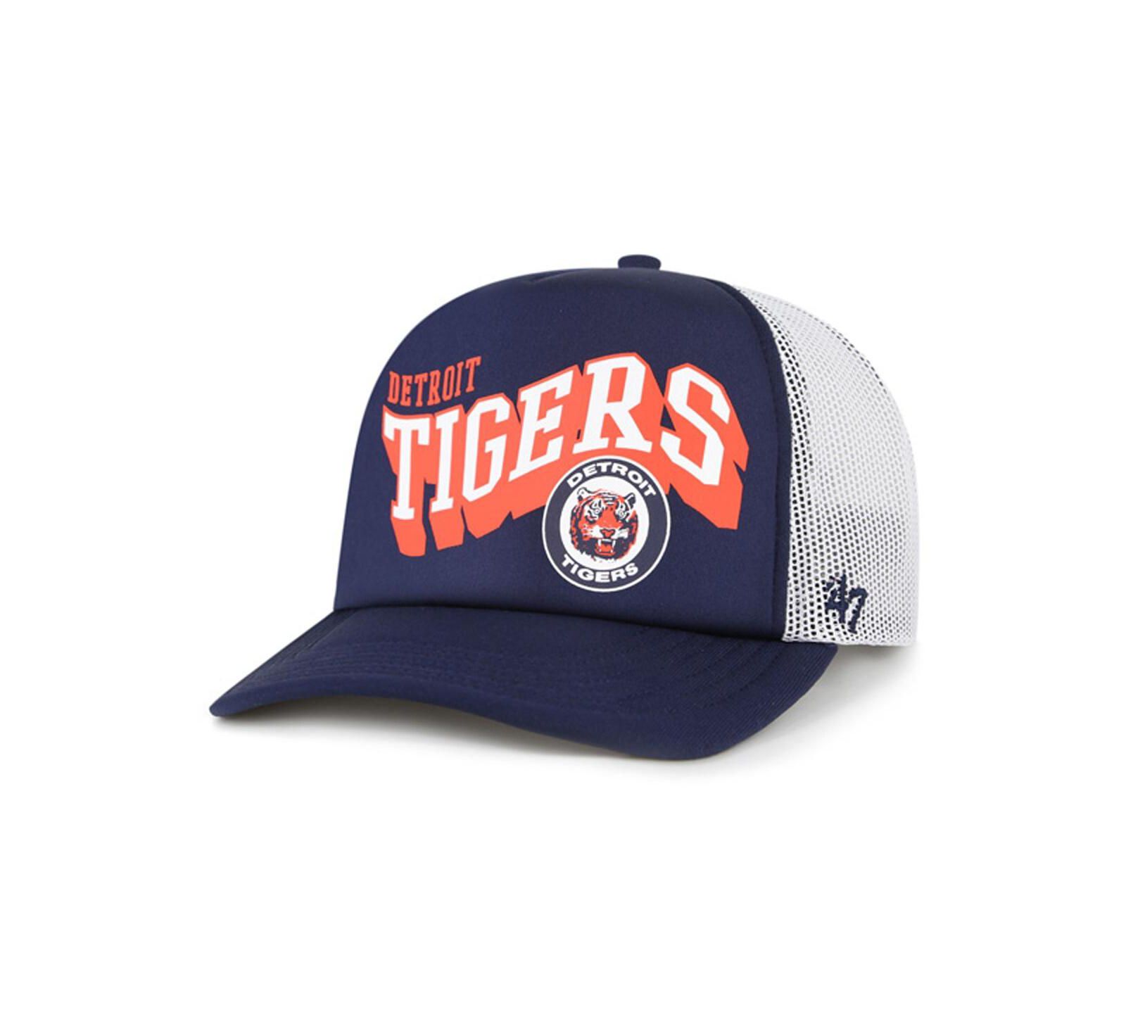 '47 Brand Мужская темно-синяя кепка-снэпбэк Detroit Tigers Meander Foam Trucker