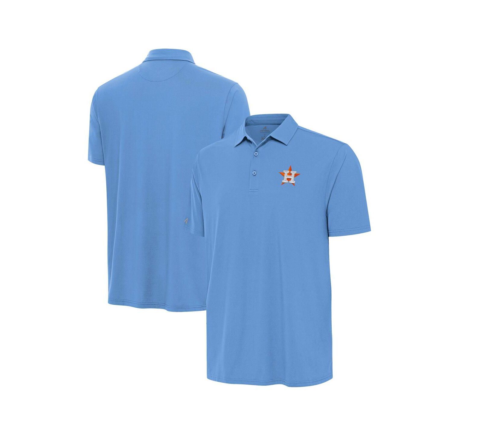 Antigua Мужская рубашка-поло Houston Astros Era, цвет Powder Blue
