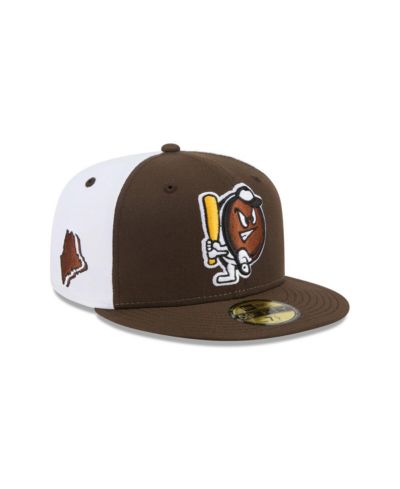 Мужская кепка New Era Brown Portland Sea Dogs Theme Nights 59FIFTY Fitted
