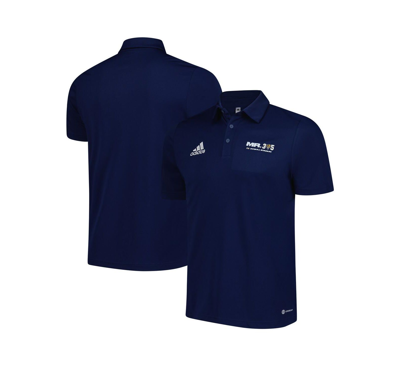 Adidas Men's Navy FIU Panthers x Pit Bull Entrada AEROREADY Polo Shirt