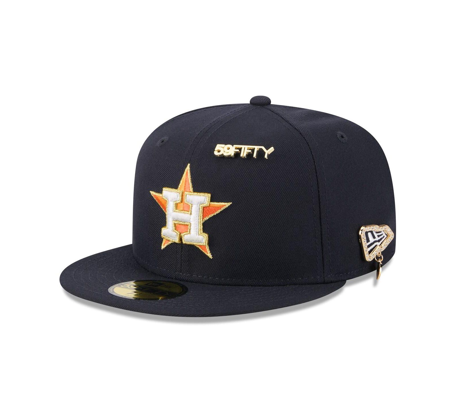 New Era Men's Navy Houston Astros 2025 59FIFTY Day 59FIFTY Fitted with Pins Hat