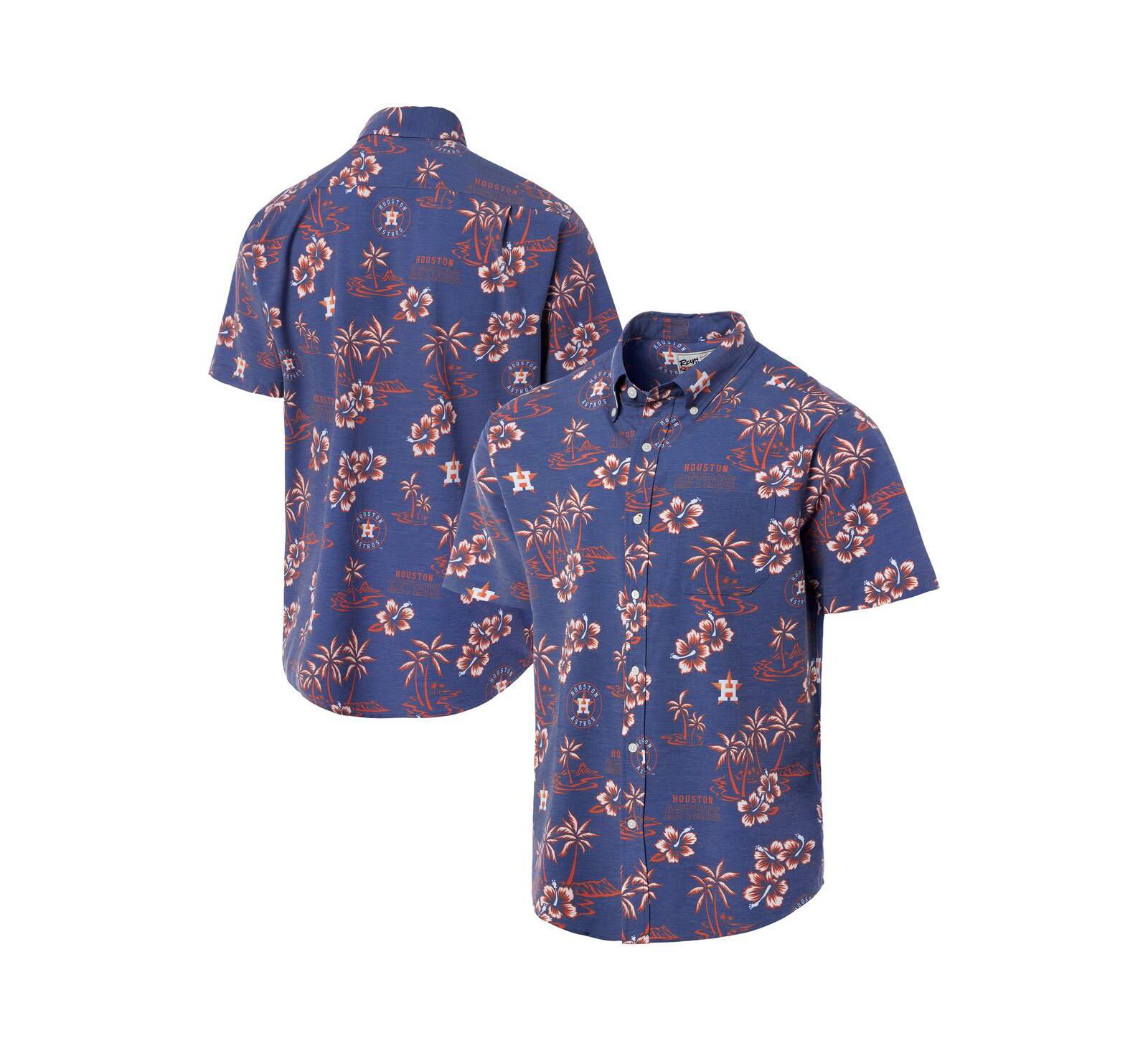 Reyn Spooner Men's Navy Houston Astros Kekai Performance Button-Up Top