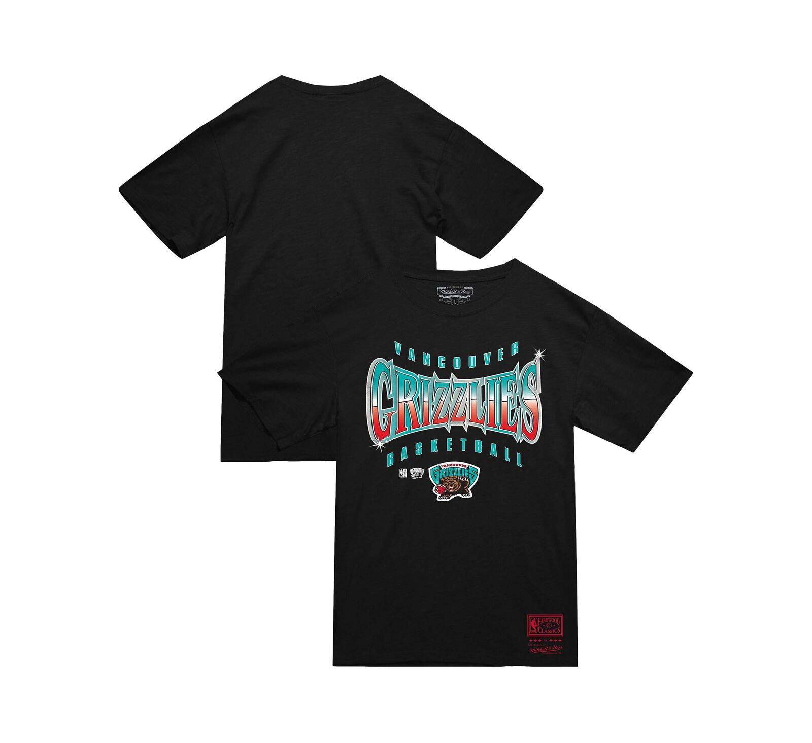 Мужская футболка Mitchell & Ness Black Vancouver Grizzlies Worldwide Collection Glow Up