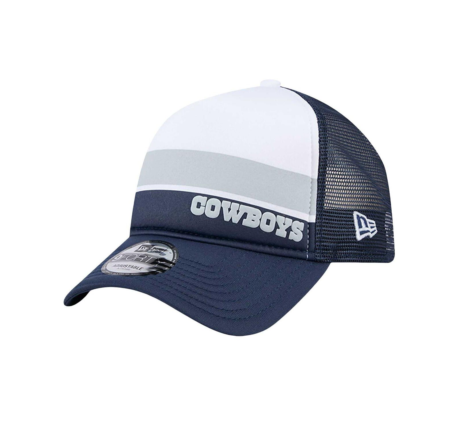 New Era мужская кепка 9FORTY A-Frame Trucker, Dallas Cowboys, бело-синяя
