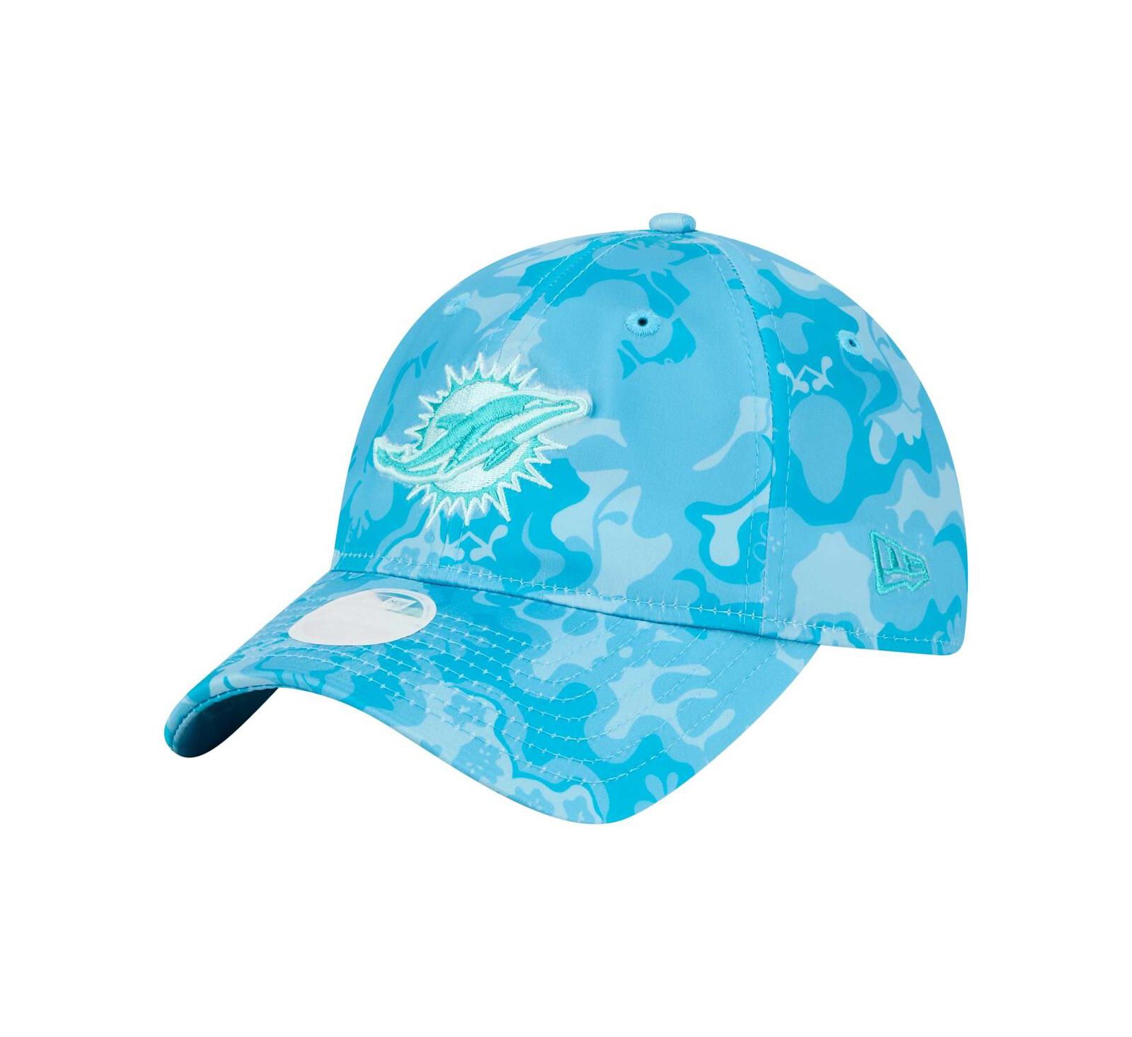 Регулируемая кепка New Era Women's Aqua Miami Dolphins Trippy 9TWENTY