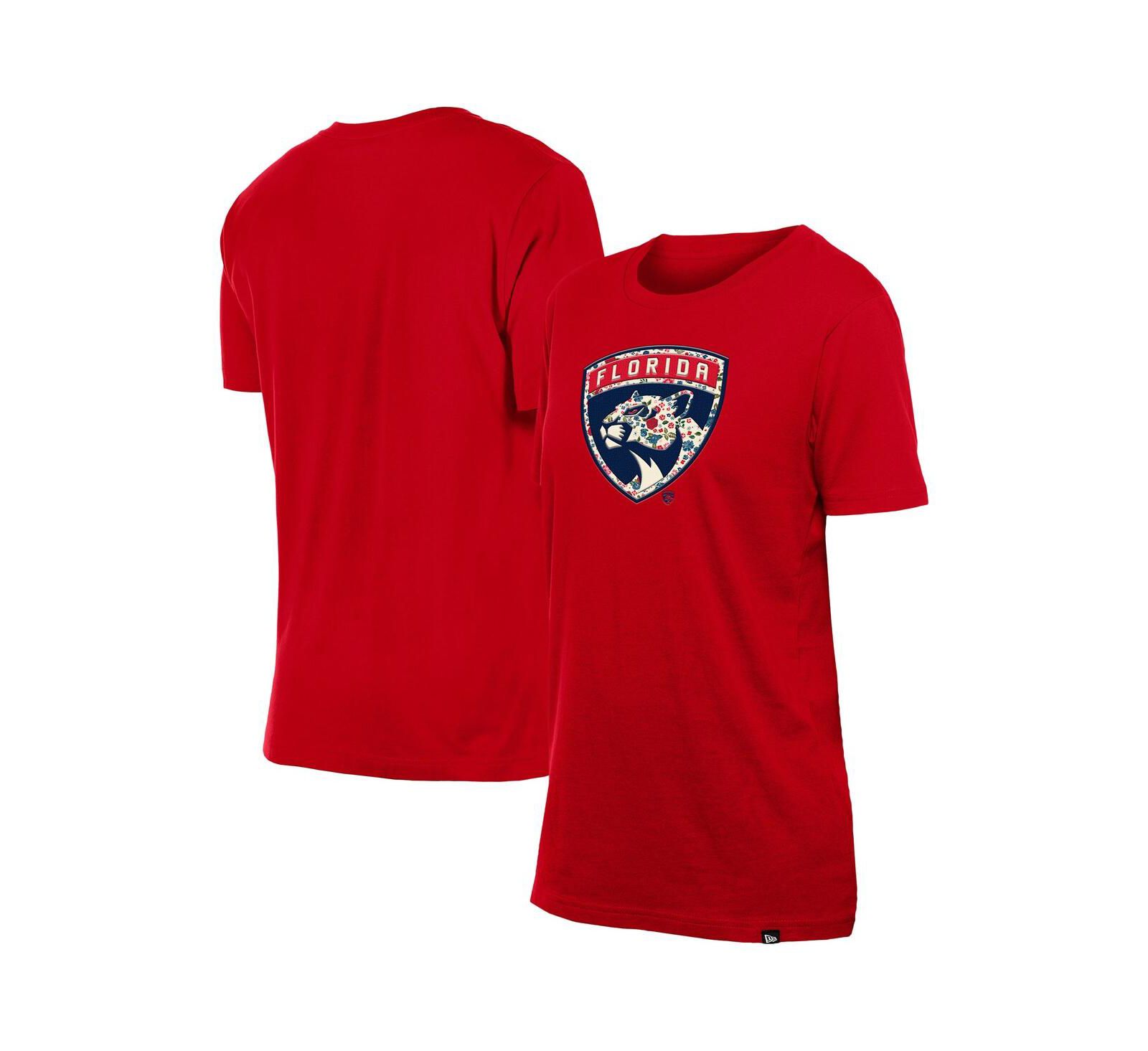Женская футболка New Era Red Florida Panthers Glam Game Floral