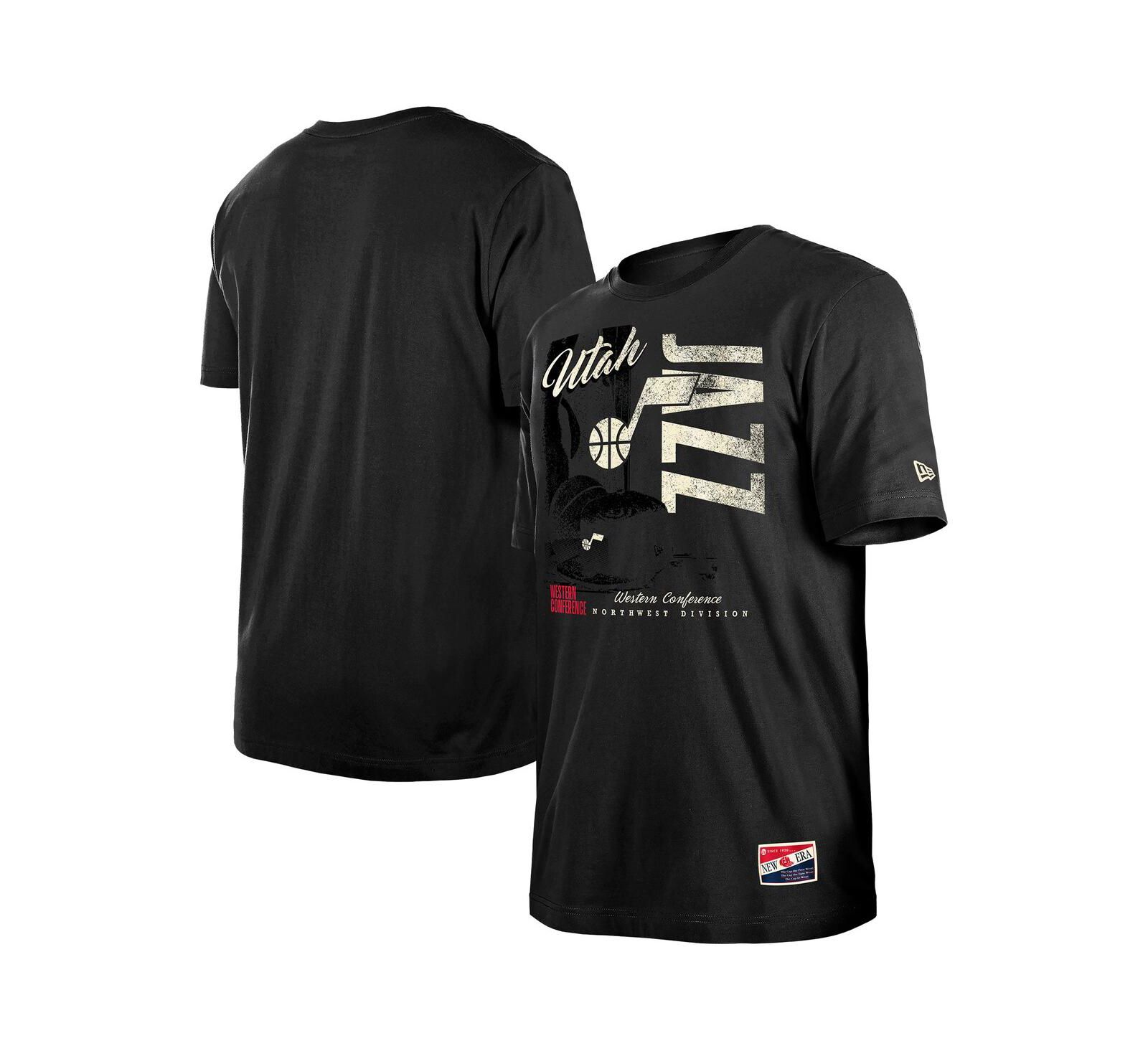 New Era Мужская футболка New Era Black Utah Jazz Vintage Color Pack