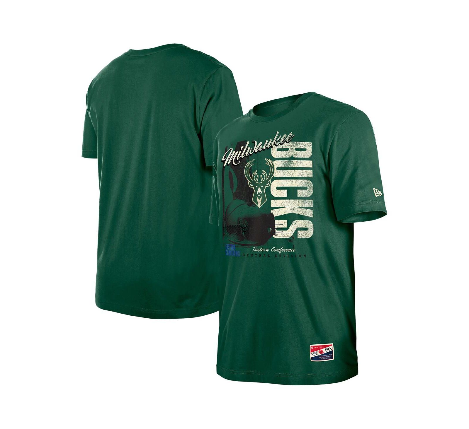 Мужская футболка New Era Milwaukee Bucks в винтажном стиле