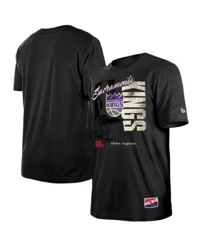 Мужская футболка New Era Black Sacramento Kings Distressed Throwback Vintage Color Pack