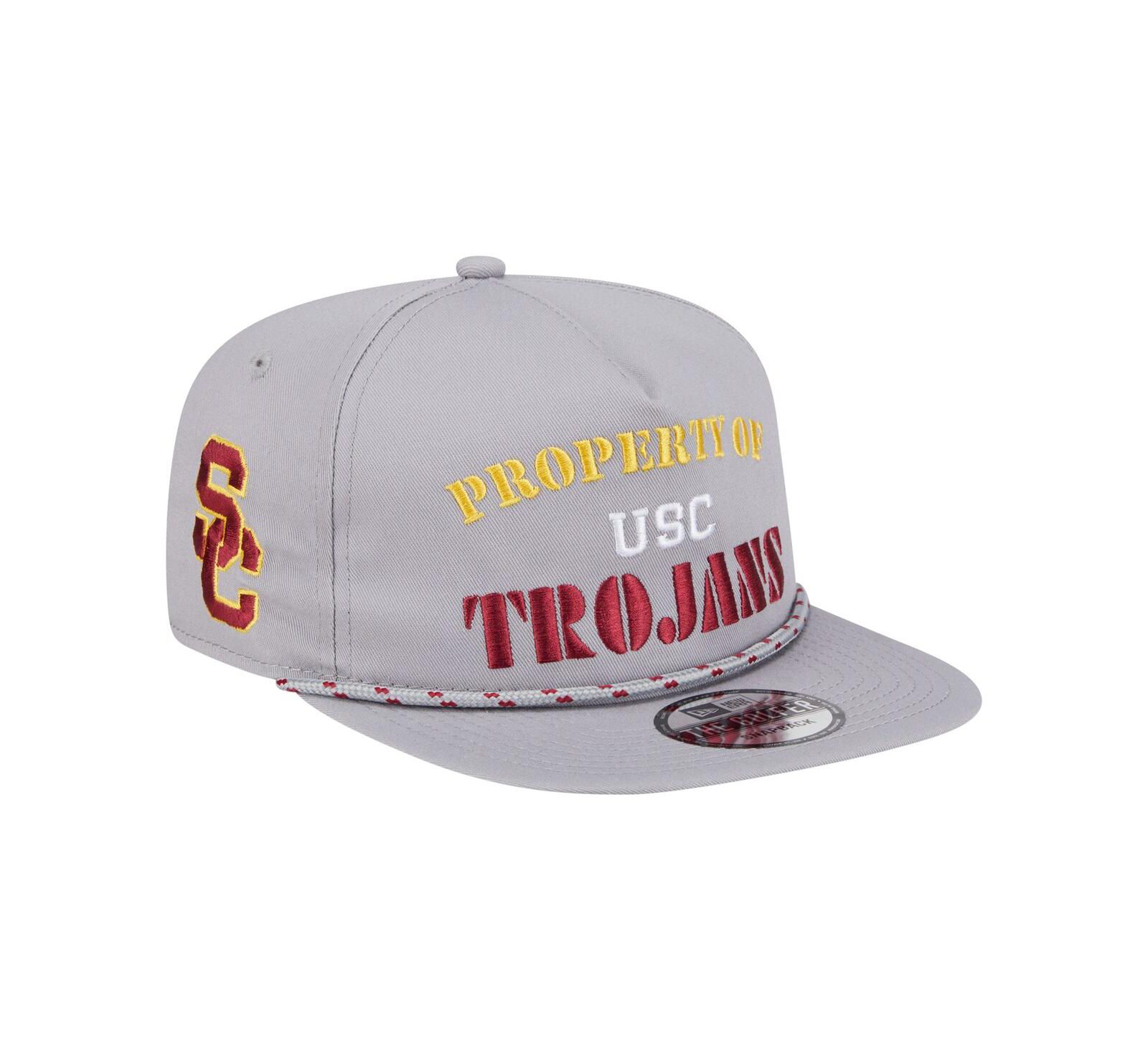 New Era Men's Gray USC Trojans Golfer Vintage Adjustable Hat