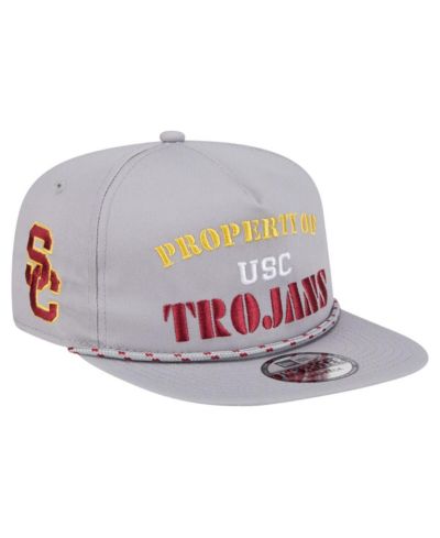 New Era Мужская серая винтажная регулируемая кепка USC Trojans Golfer
