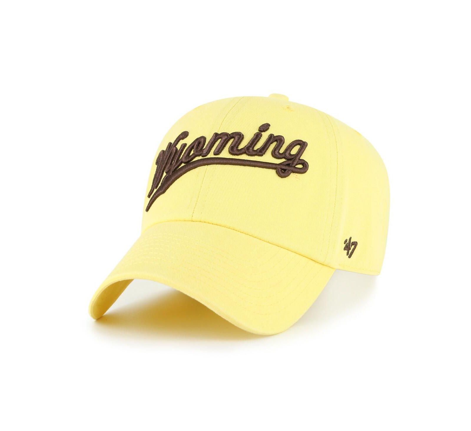 Мужская кепка '47 Brand Gold Wyoming Cowboys Vault Clean Up Adjustable