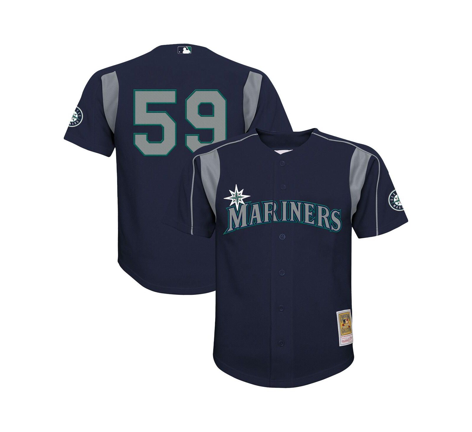 Джерси Mitchell & Ness Felix Hernandez Seattle Mariners, сетка, для малышей