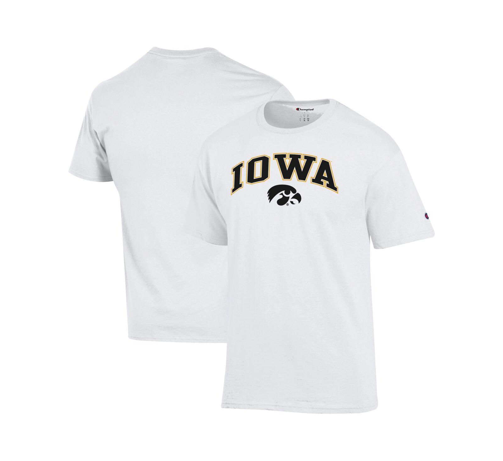 Мужская белая футболка Champion Iowa Hawkeyes Arched Logo