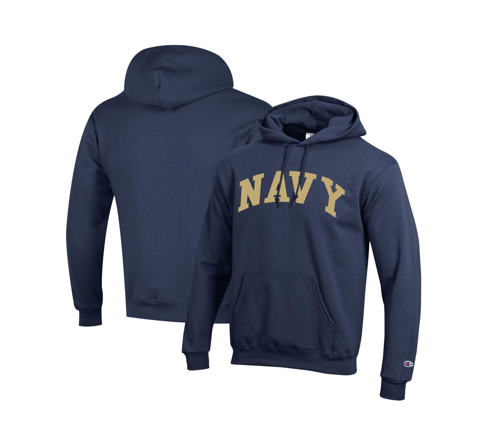 Мужское худи Champion Navy Midshipmen Basic Arch Fleece