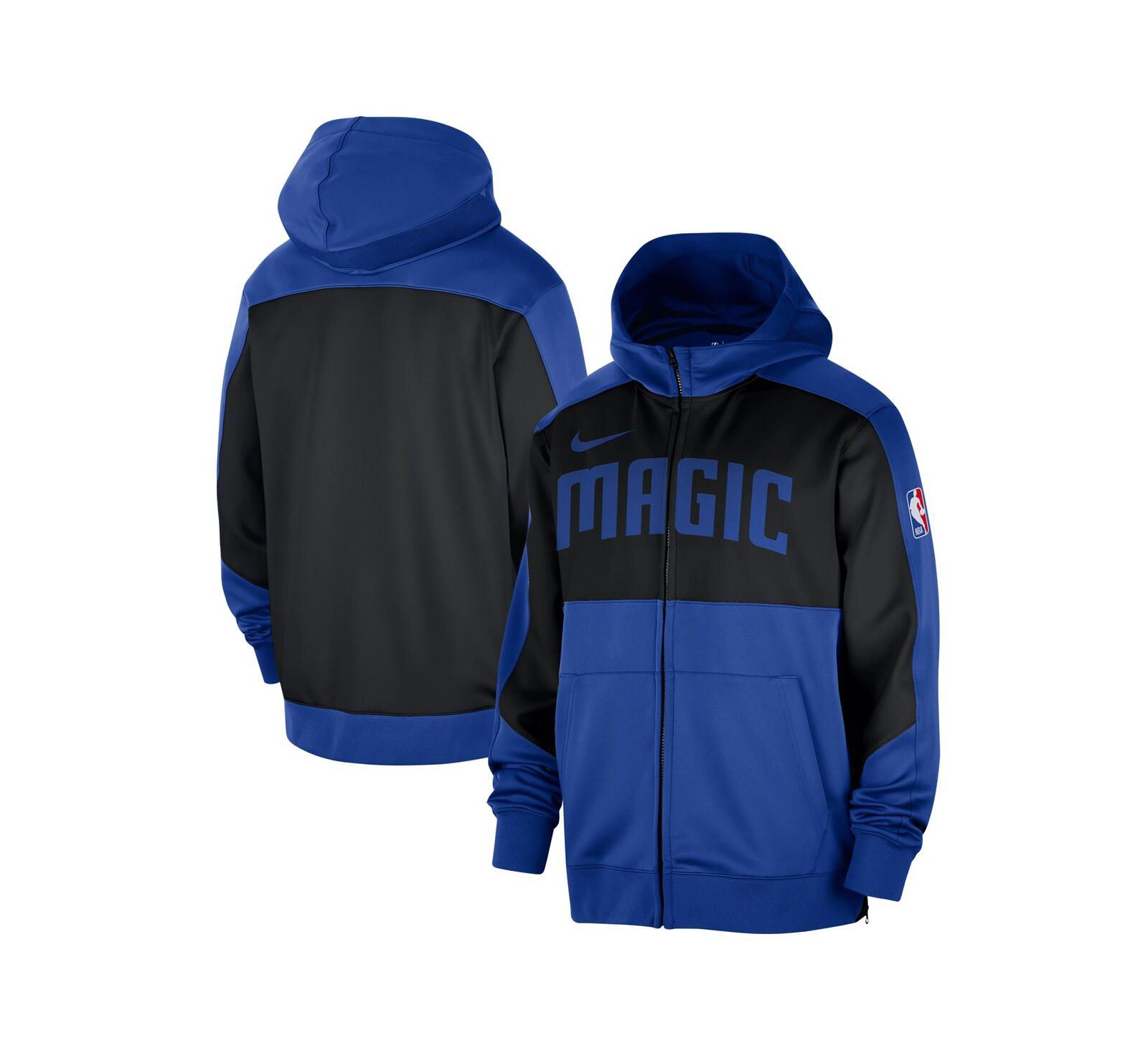 Nike Мужское синее худи Nike Orlando Magic Authentic On-Court Showtime Full-Zip