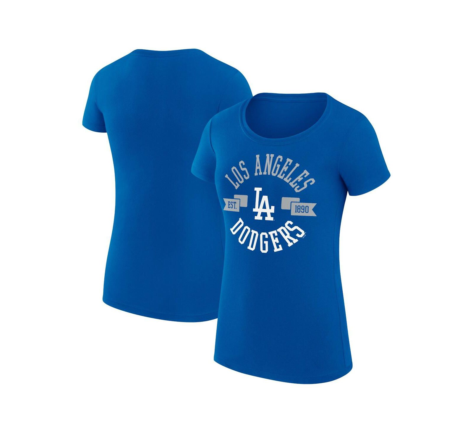 G-III 4Her by Carl Banks Women's Royal Los Angeles Dodgers City Graphic Fitted T-Shirt