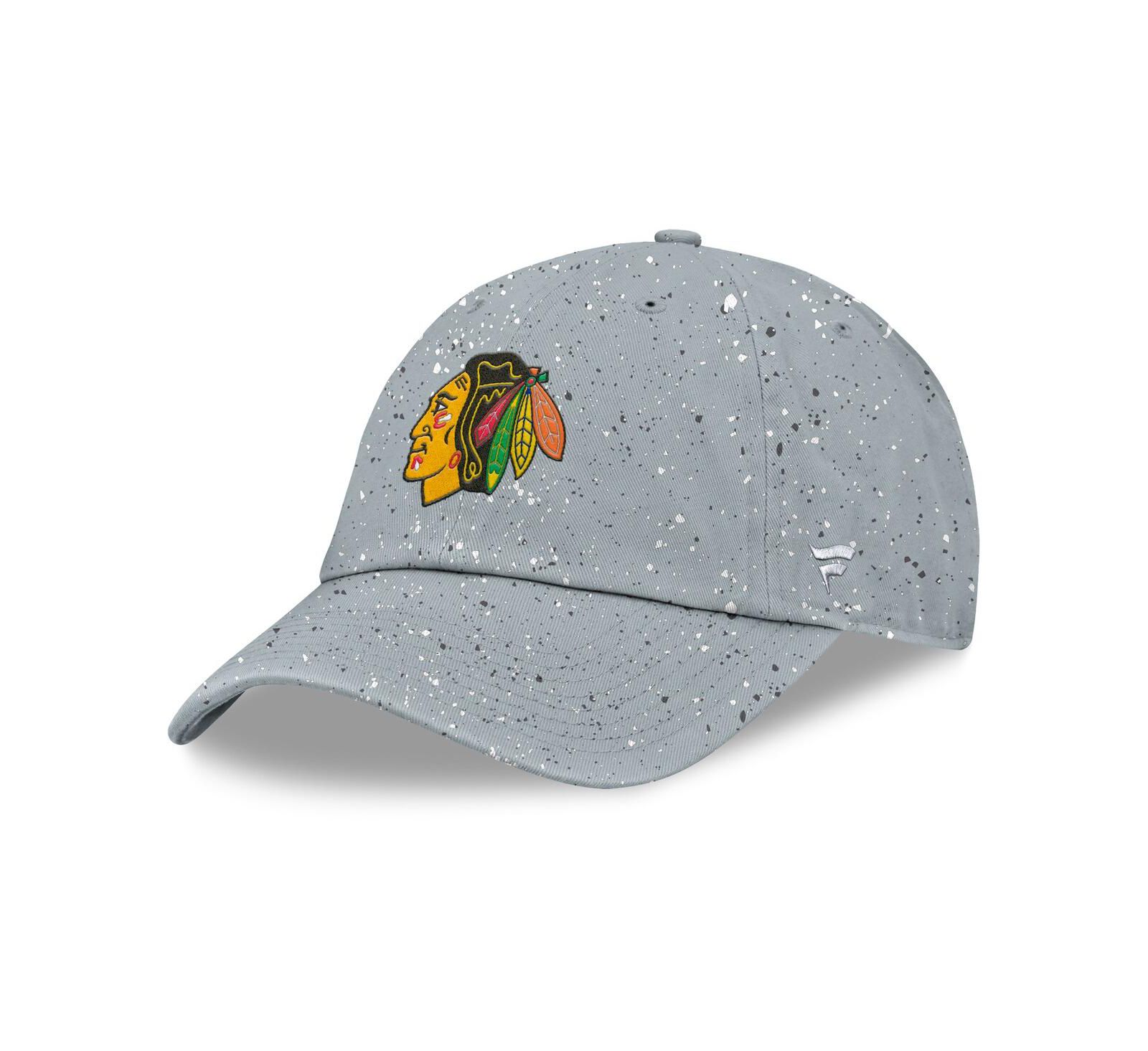 Fanatics Women's Gray Chicago Blackhawks Heritage Snow Day Speckle Adjustable Hat
