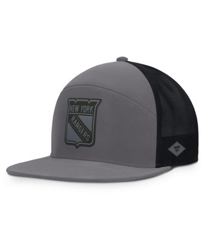 Мужская регулируемая кепка Fanatics New York Rangers Charcoal Fairweather
