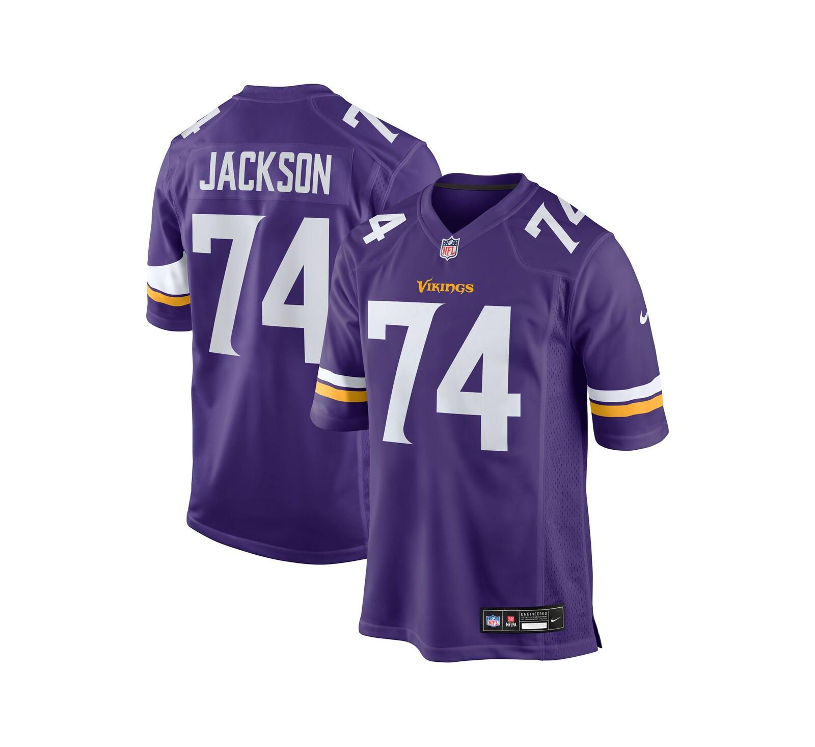 Nike Мужская джерси Nike Donovan Jackson Purple Minnesota Vikings 2025 NFL Draft First Round Pick