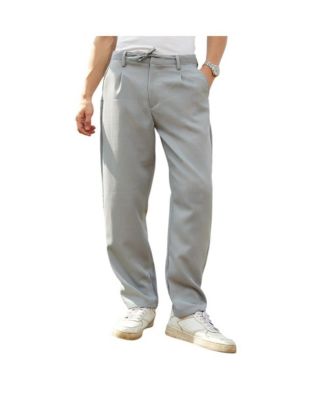 Campus Sutra Men's Cloud Grey Tailored Trousers