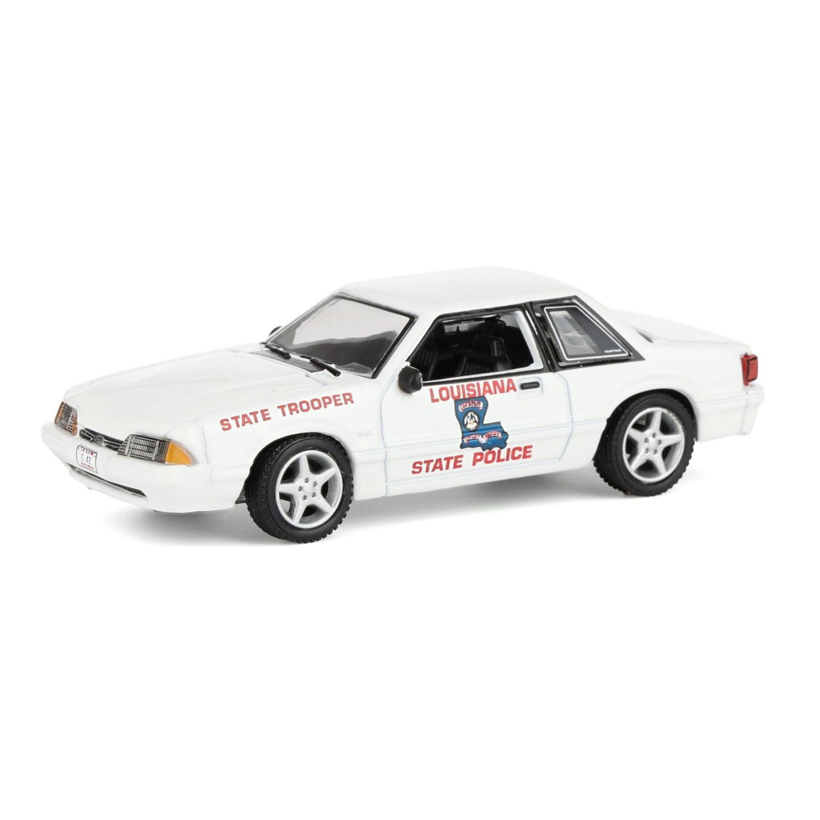 Модель автомобиля 1/64 1993 Ford Mustang SSP, Louisiana State Police Hot Pursuit Series 45 43030-C