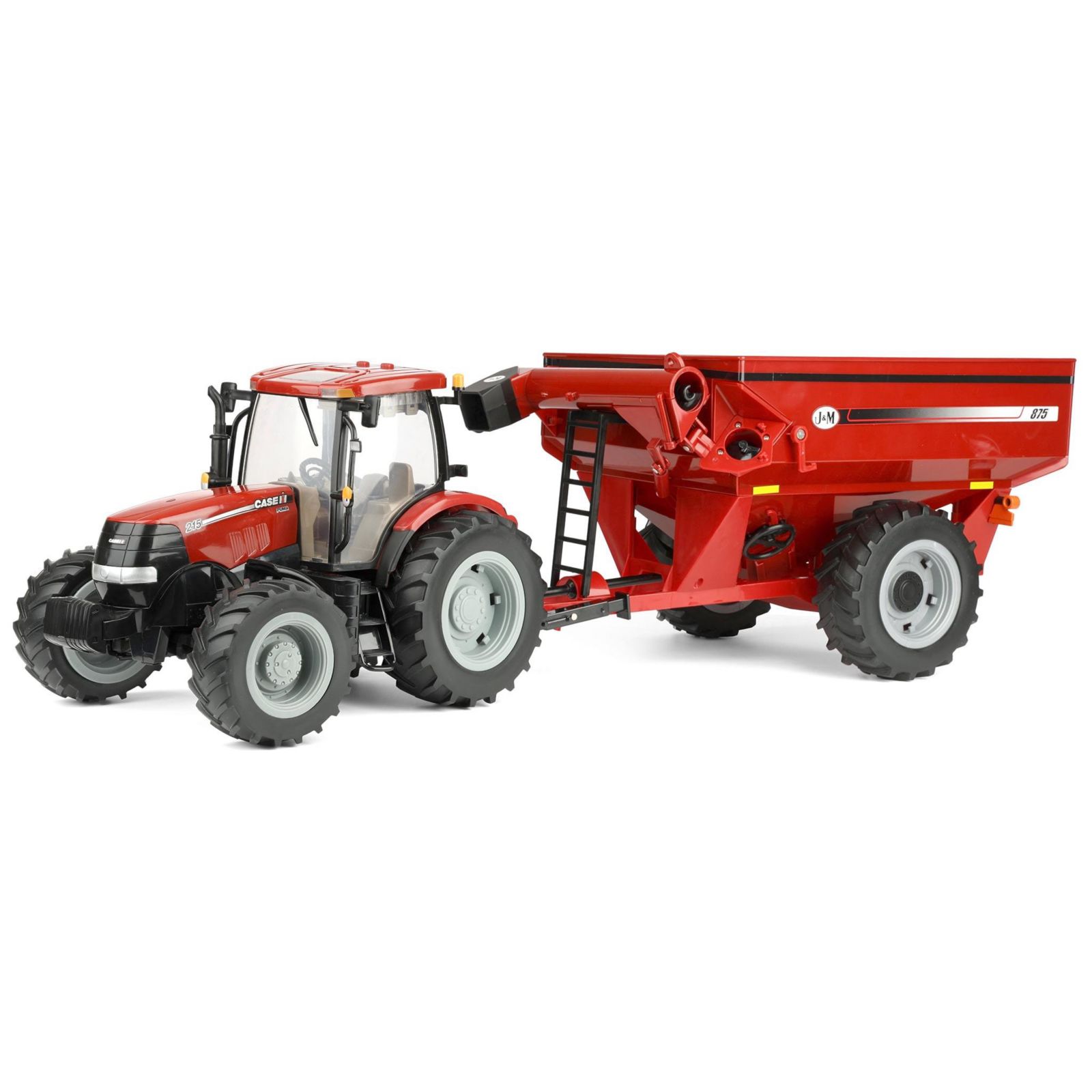 Игрушечный трактор Tomy Big Farm Case IH Puma 215 со звуком и светом, набор из 2 предметов