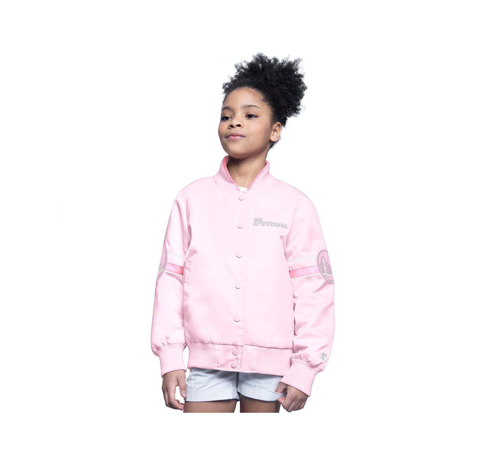 Starter куртка Varsity Light Pink Golden State Warriors для мальчиков и девочек