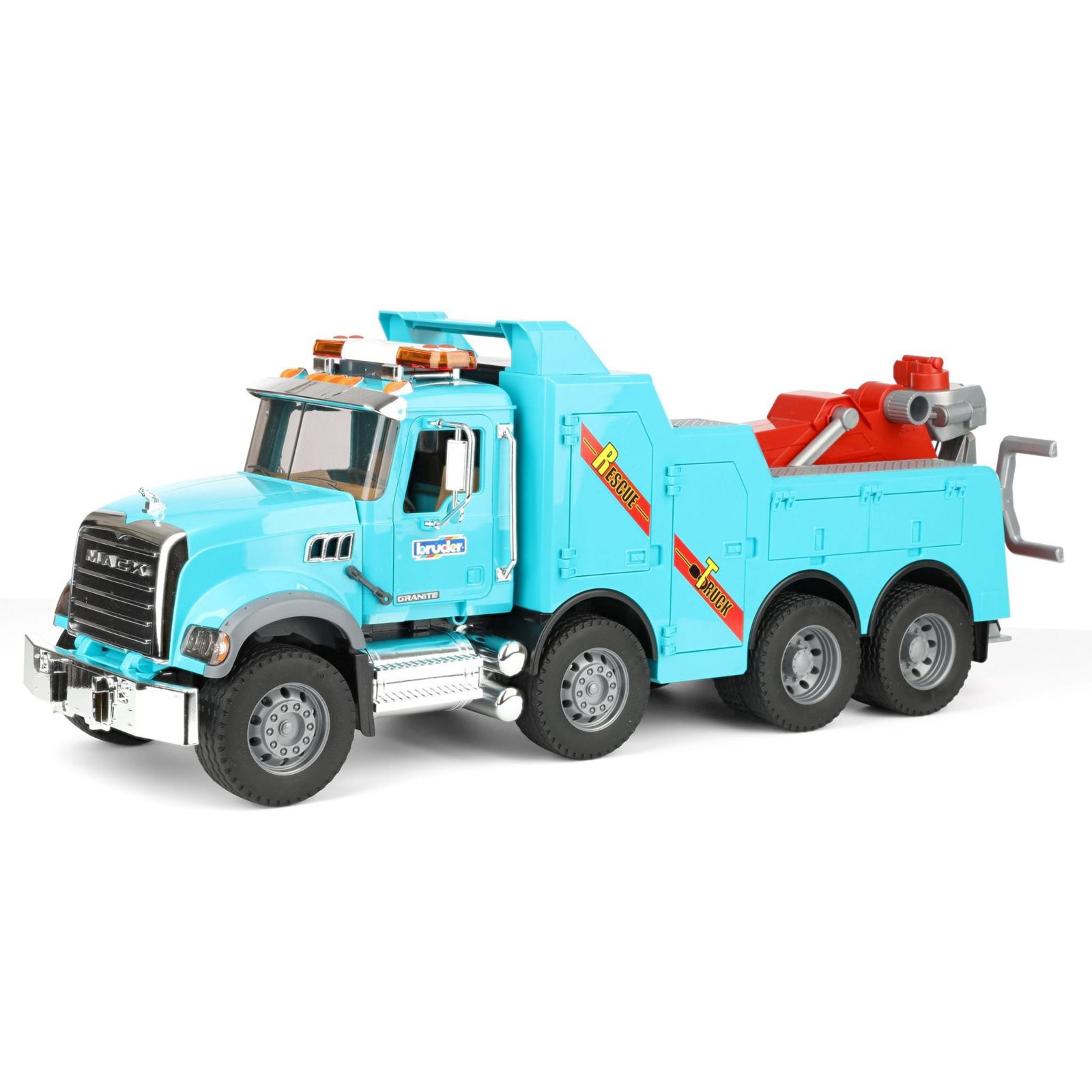 Bruder 1/16 Scale Mack Granite Tow Truck with Lights and Sounds