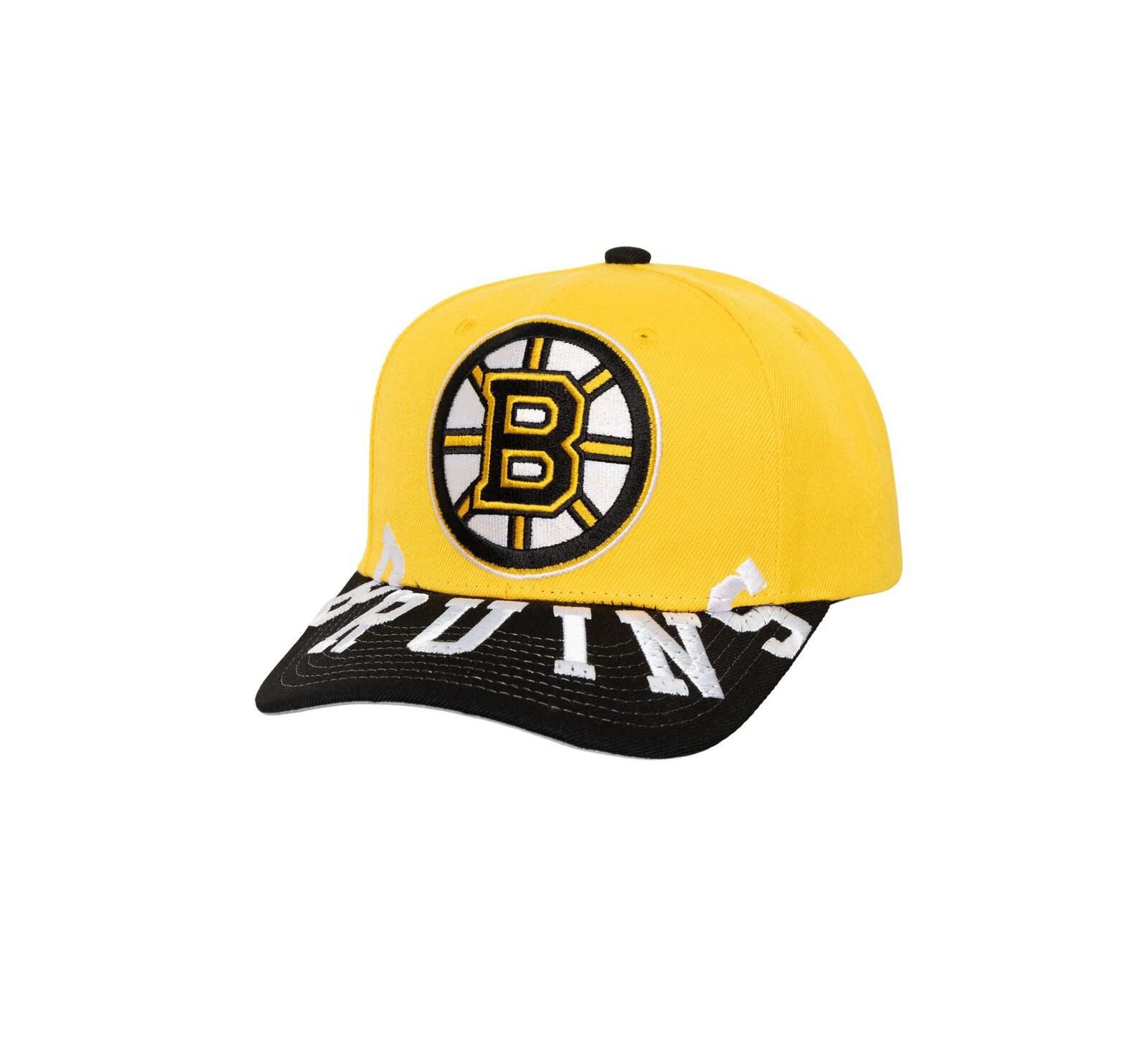 Mitchell & Ness Мужская кепка snapback Boston Bruins Gold/Black Under Arch