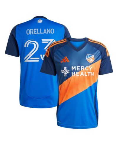 Adidas Men's Luca Orellano Blue FC Cincinnati 2025 Orange and Blue Legacy Kit Replica Player Jersey