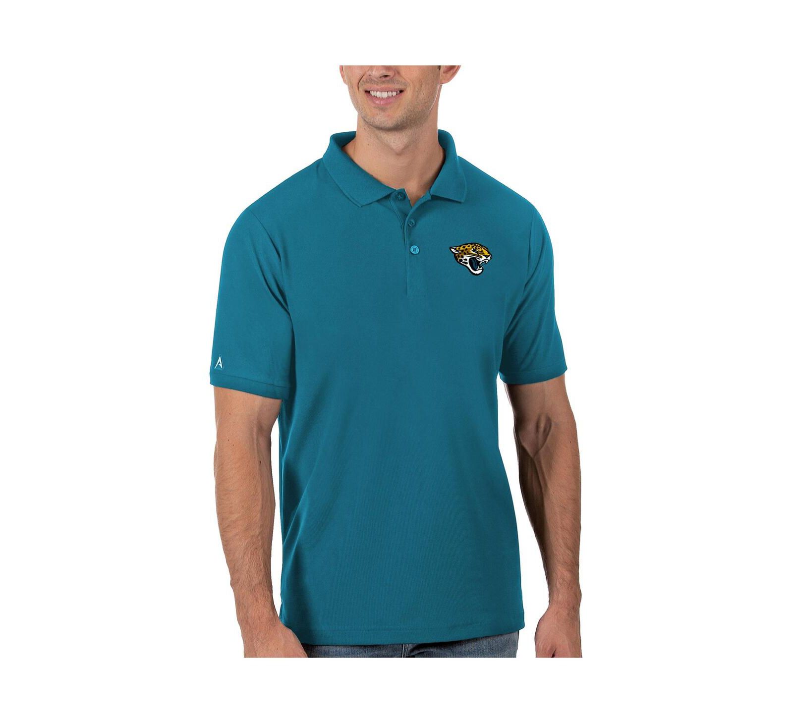 Antigua Men's Teal Jacksonville Jaguars Legacy Pique Polo Shirt
