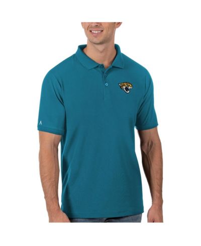 Мужская рубашка поло Antigua Teal Jacksonville Jaguars Legacy Pique