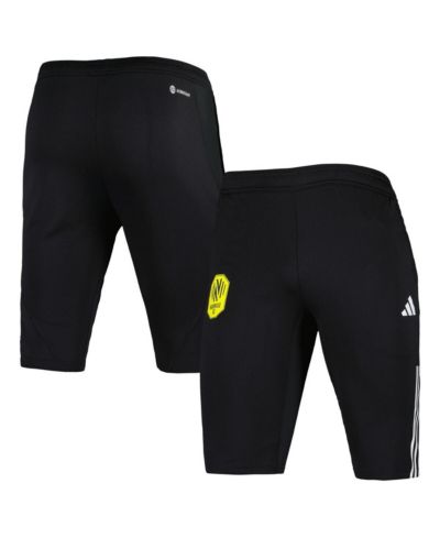 Adidas Men's Black Nashville SC 2023 On-Field Training AEROREADY Slim Fit Half Pants
