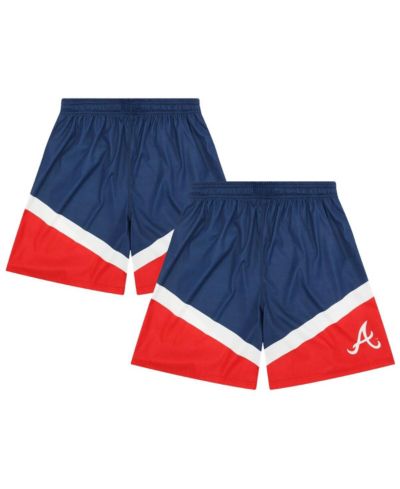 FOCO Men's Navy/Red Atlanta Braves Color Blocked Shorts