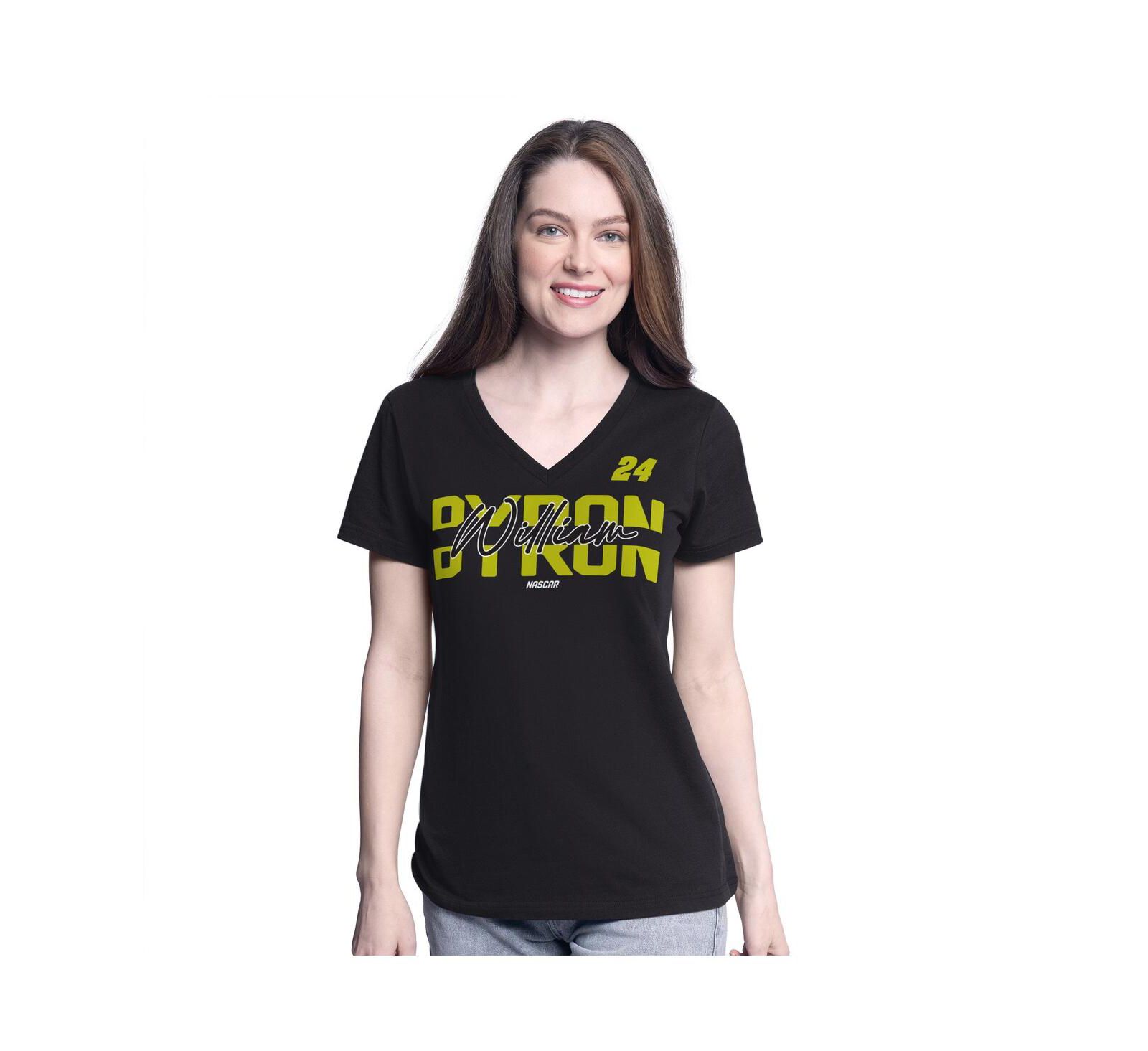 Женская футболка G-III 4Her by Carl Banks William Byron V-Neck