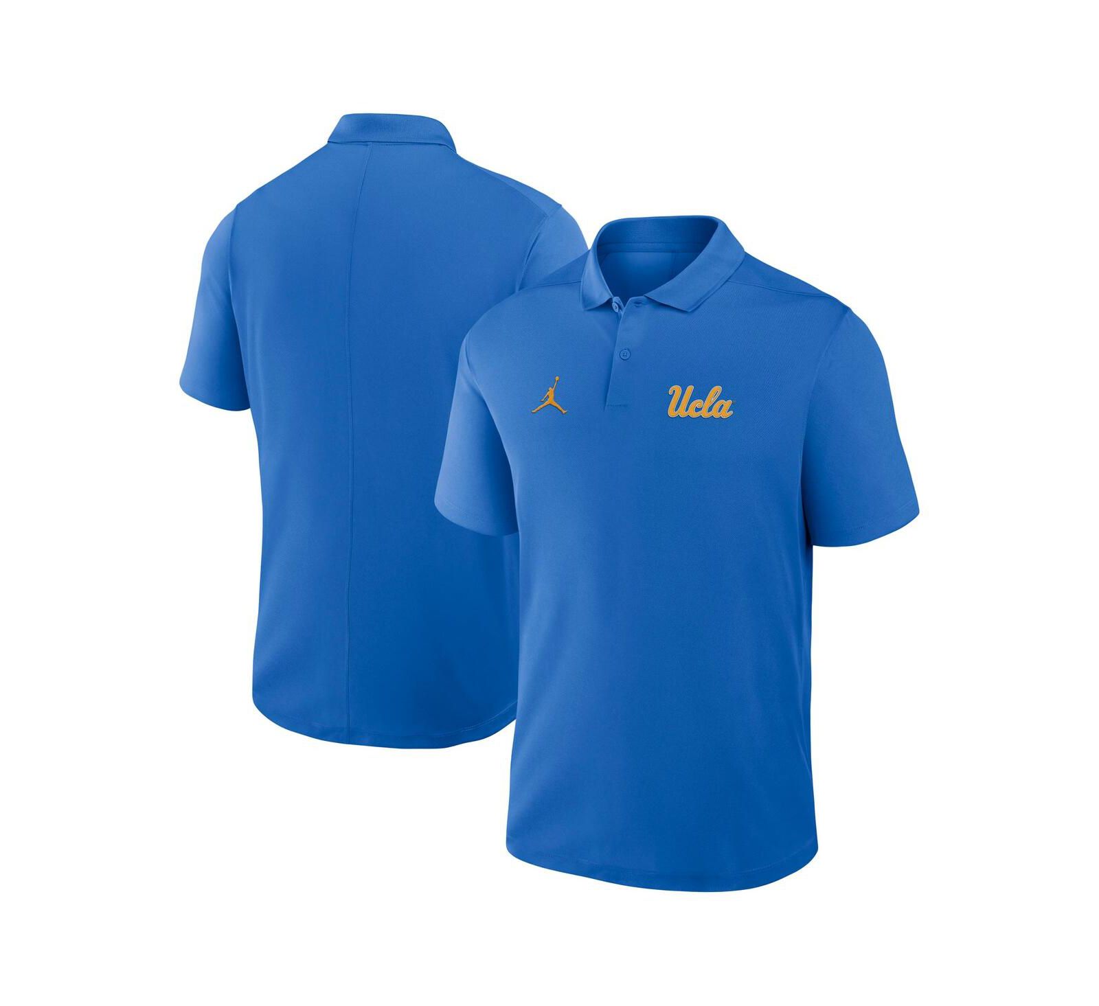 Jordan Men's Blue UCLA Bruins Primetime Victory Primary Logo Performance Polo Shirt